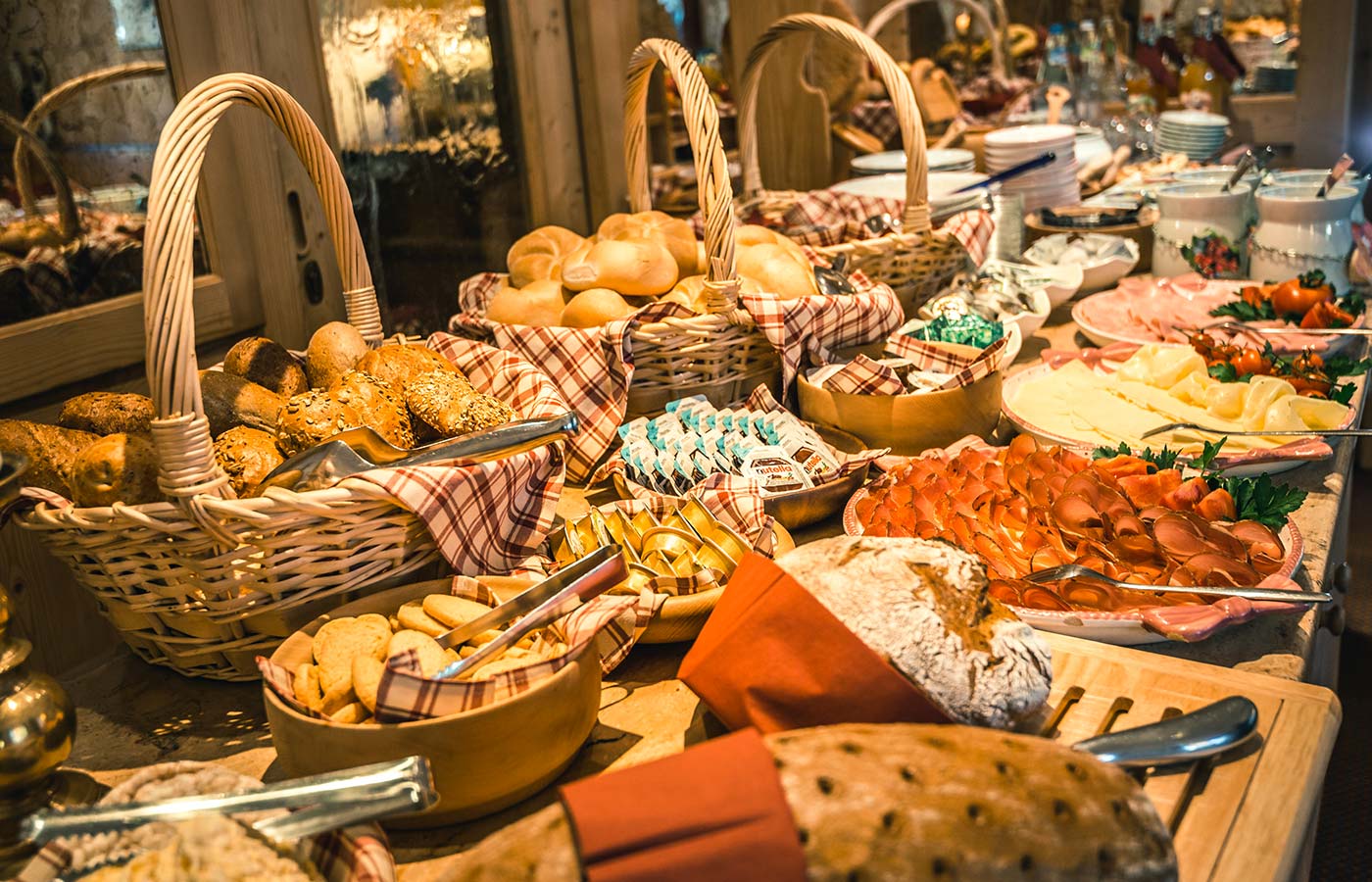 Frühstücksbuffet im Garnì Raetia